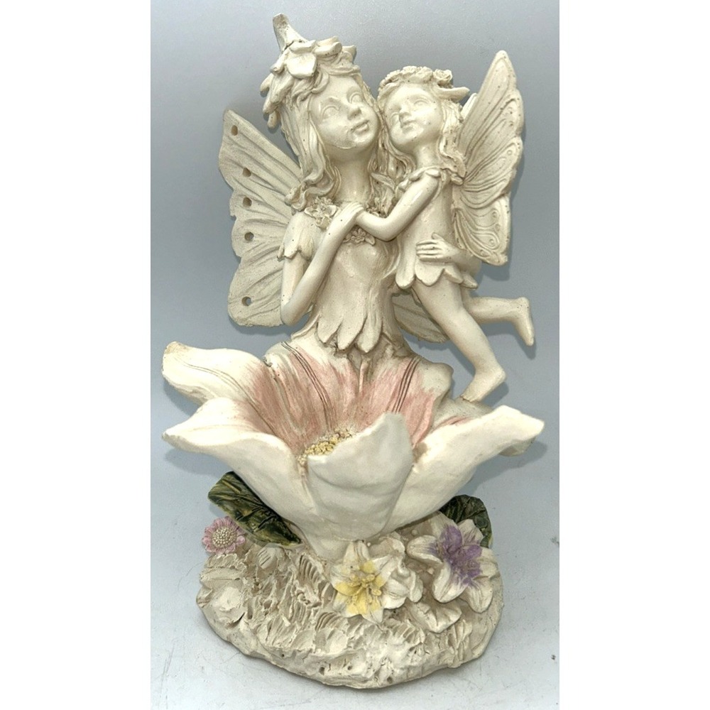 VTG  Mann Garden Fairy Winged PolyResin Figurine Fantasy Pixie 8.5"